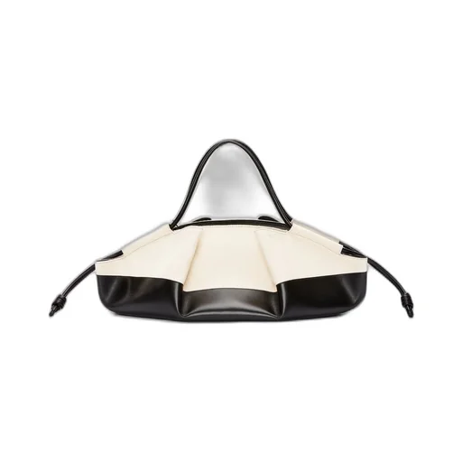 XL Paseo bag in shiny nappa calfskin and canvas