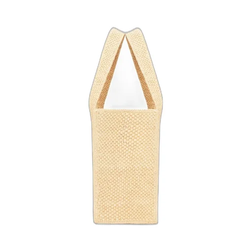 Medium LOEWE Font tote in raffia