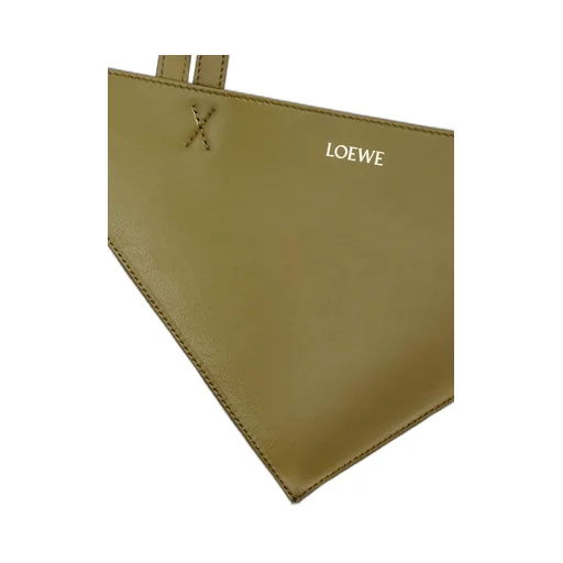 Puzzle Fold Tote in shiny calfskin