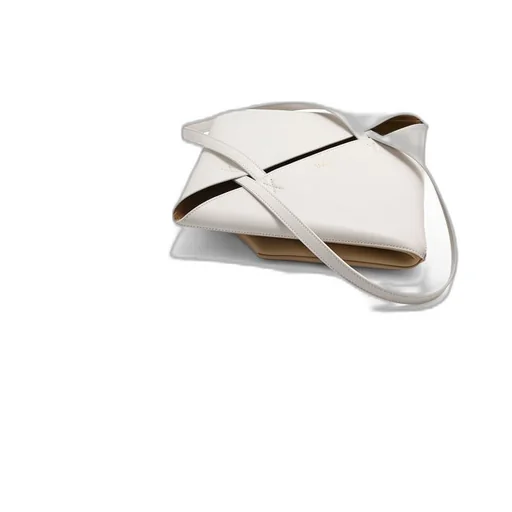 Puzzle Fold Tote in shiny calfskin