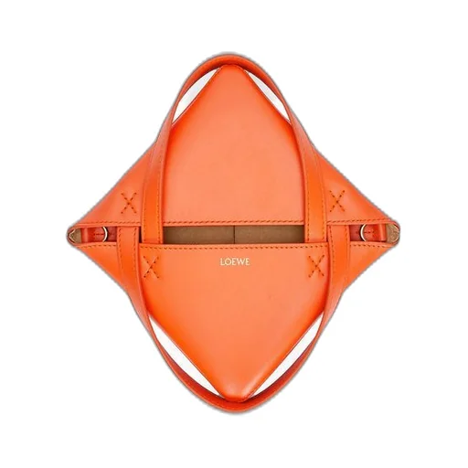 Mini Puzzle Fold Tote in shiny calfskin