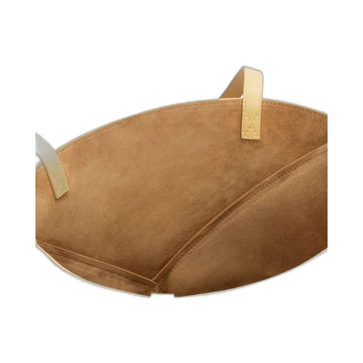 Puzzle Fold Tote in shiny calfskin