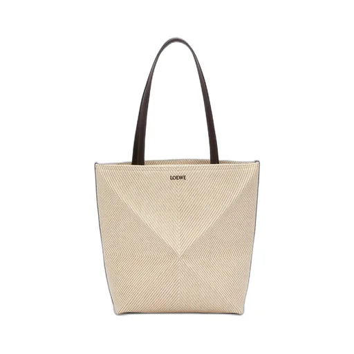 Puzzle Fold tote in cotton jacquard