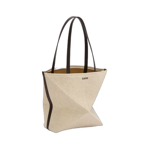 Puzzle Fold tote in cotton jacquard