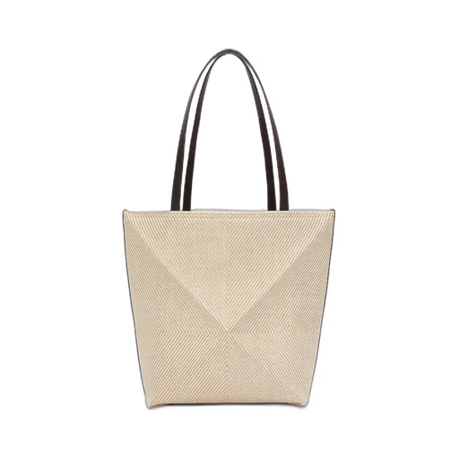 Puzzle Fold tote in cotton jacquard