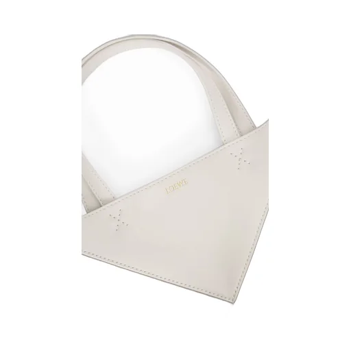 Mini Puzzle Fold Tote in shiny calfskin
