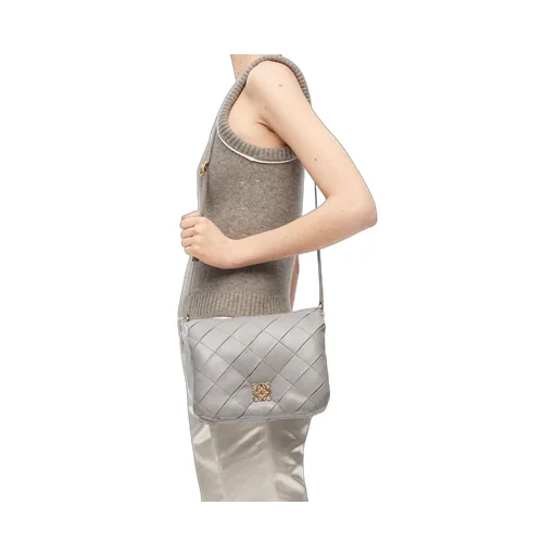 Puffer Goya in pleated shiny nappa lambskin