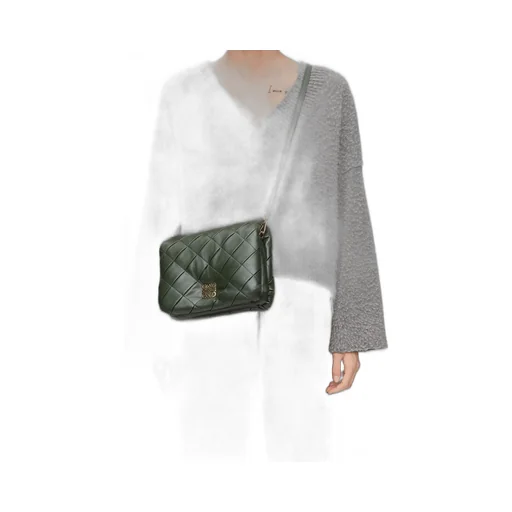 Puffer Goya in pleated shiny nappa lambskin