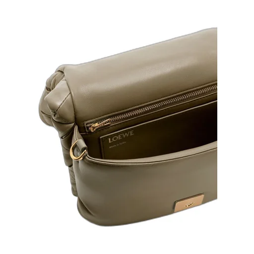 Puffer Goya in pleated shiny nappa lambskin