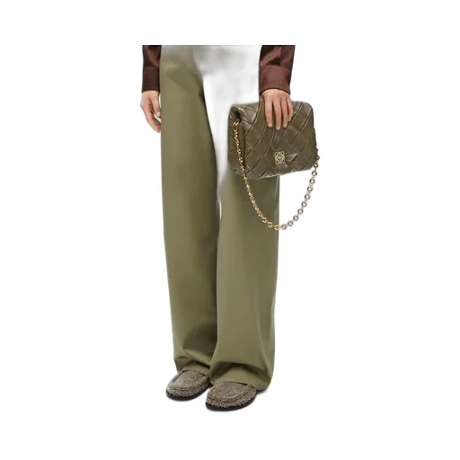 Puffer Goya in pleated shiny nappa lambskin