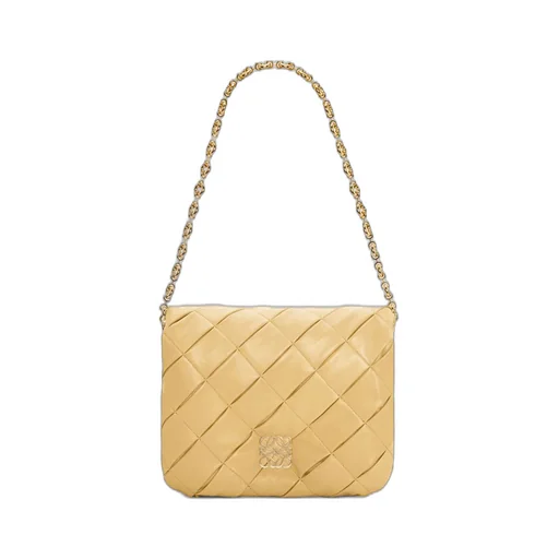 Puffer Goya in pleated shiny nappa lambskin