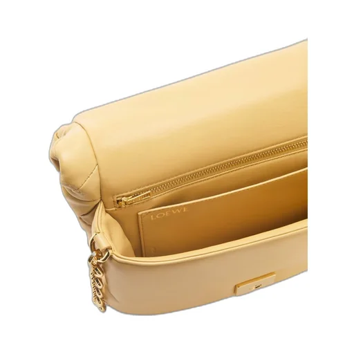Puffer Goya in pleated shiny nappa lambskin