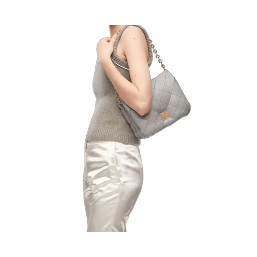 Puffer Goya in pleated shiny nappa lambskin