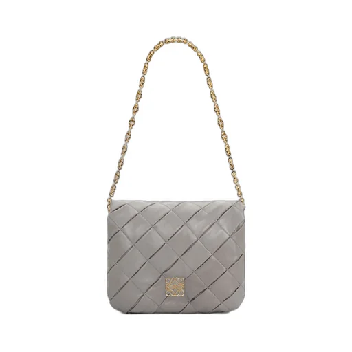 Puffer Goya in pleated shiny nappa lambskin
