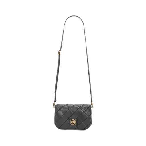 Mini Puffer Goya in pleated shiny nappa lambskin