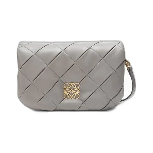 Mini Puffer Goya in pleated shiny nappa lambskin