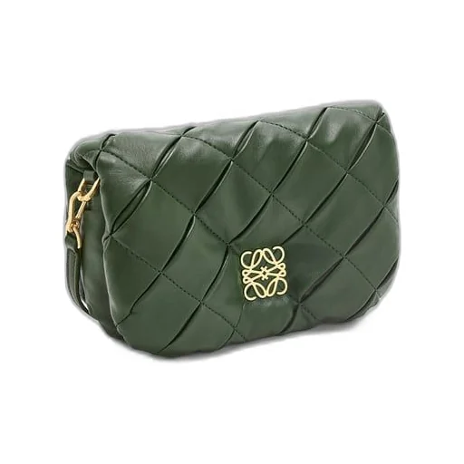 Mini Puffer Goya in pleated shiny nappa lambskin
