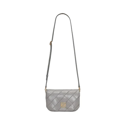 Mini Puffer Goya in pleated shiny nappa lambskin