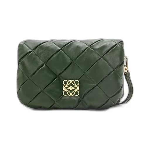 Mini Puffer Goya in pleated shiny nappa lambskin