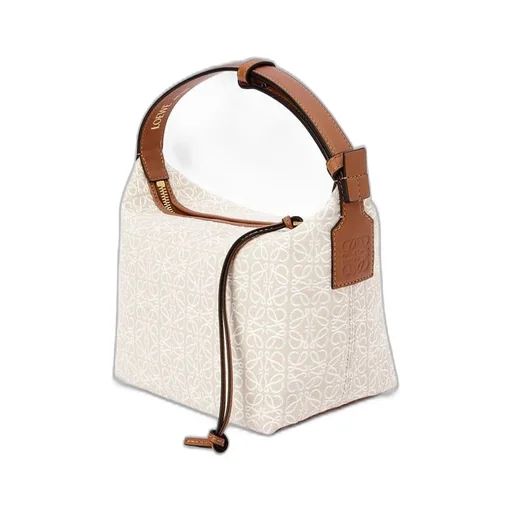 Small Cubi bag in Anagram jacquard and calfskin