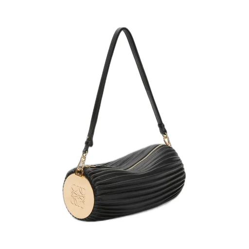Bracelet pouch in nappa lambskin and brass