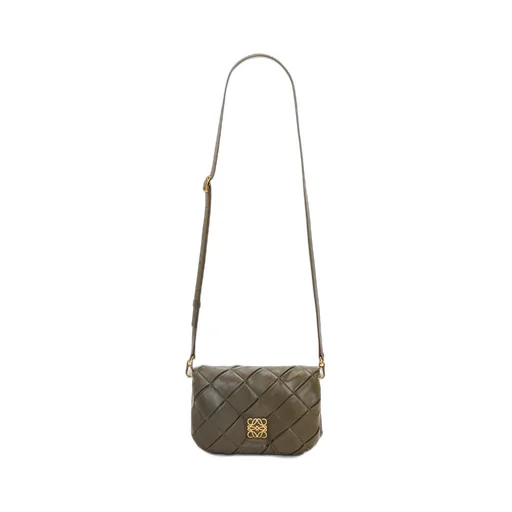 Mini Puffer Goya in pleated shiny nappa lambskin