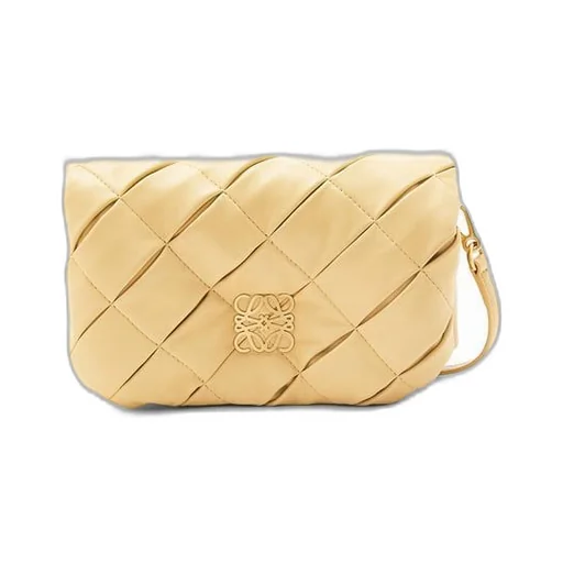 Mini Puffer Goya in pleated shiny nappa lambskin