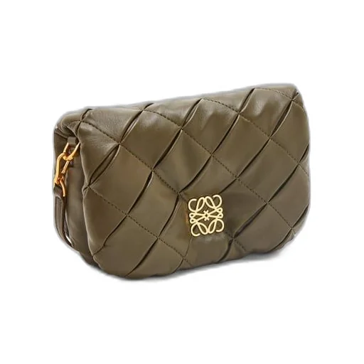 Mini Puffer Goya in pleated shiny nappa lambskin