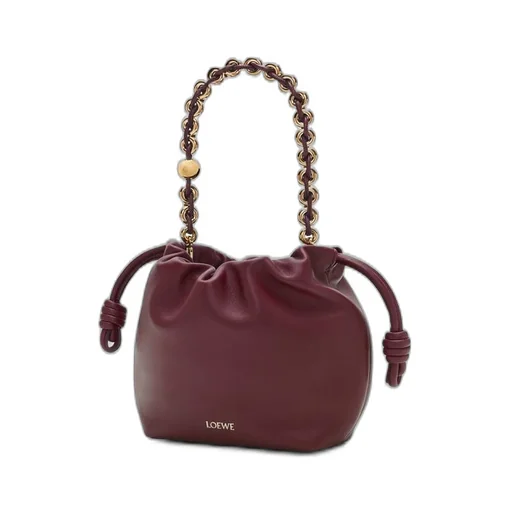 Mini Flamenco Purse bag in mellow nappa lambskin