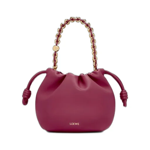 Mini Flamenco Purse bag in mellow nappa lambskin