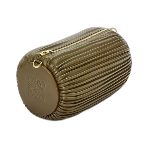 Large Bracelet pouch in pleated nappa
