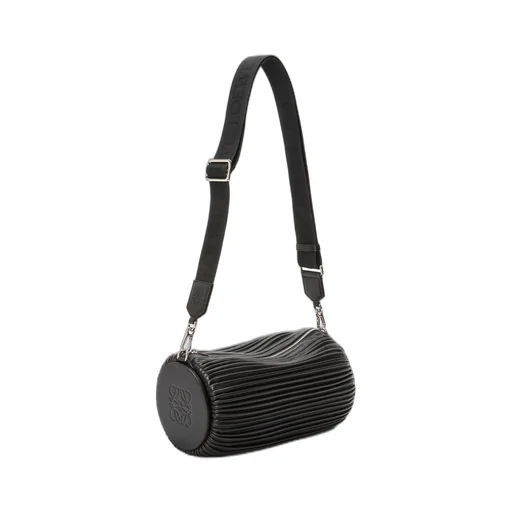 Large Bracelet pouch in pleated nappa
