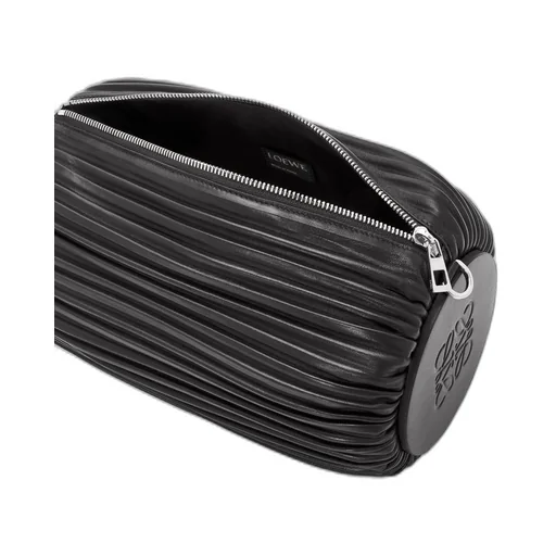 Large Bracelet pouch in pleated nappa