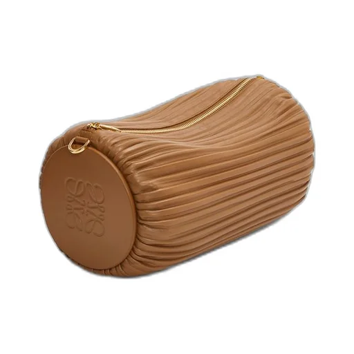 Large Bracelet pouch in pleated nappa