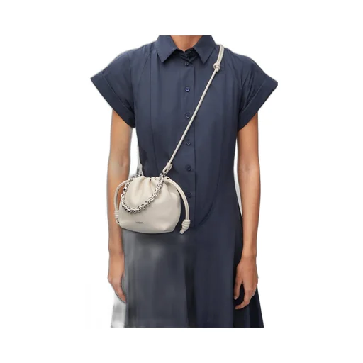 Mini Flamenco Purse bag in mellow nappa lambskin