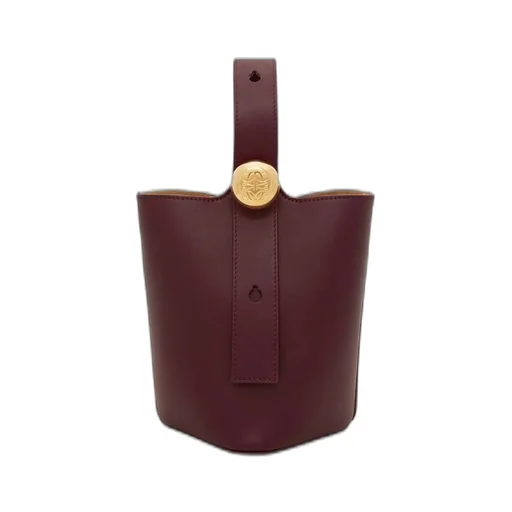 Mini Pebble bucket in mellow calfskin