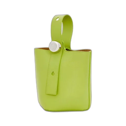 Mini Pebble bucket in mellow calfskin