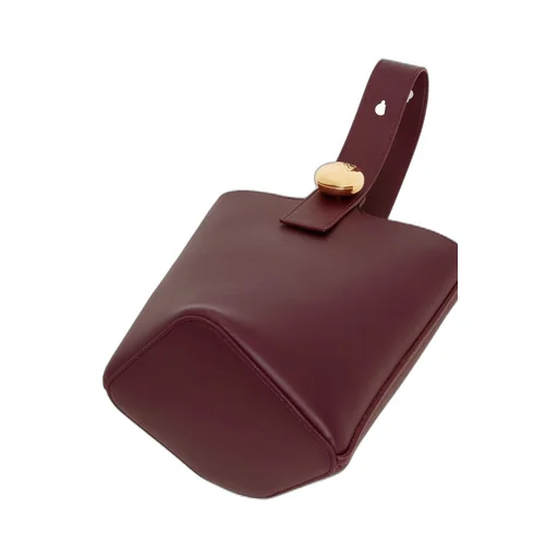 Mini Pebble bucket in mellow calfskin