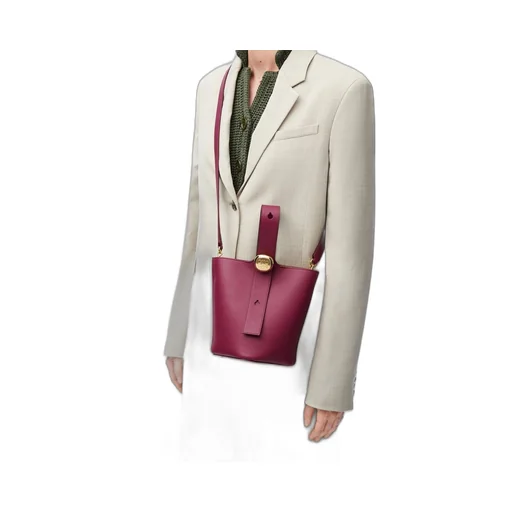 Mini Pebble bucket in mellow calfskin