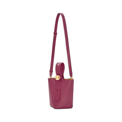 Mini Pebble bucket in mellow calfskin
