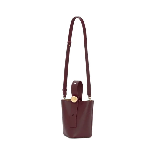 Mini Pebble bucket in mellow calfskin