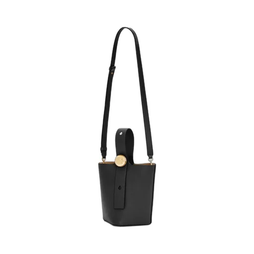 Mini Pebble bucket in mellow calfskin
