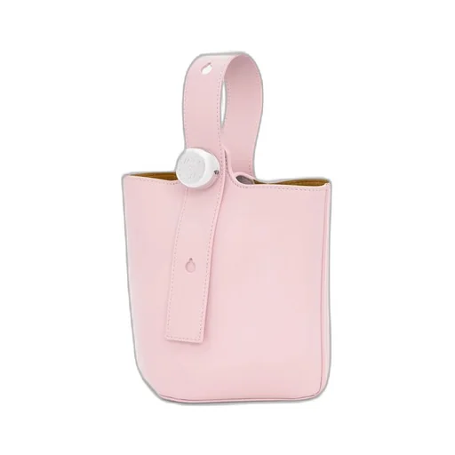 Mini Pebble bucket in mellow calfskin