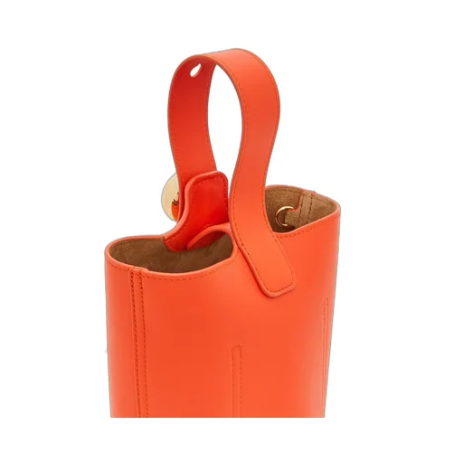 Mini Pebble bucket in mellow calfskin