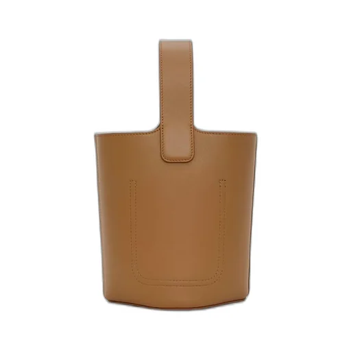 Mini Pebble bucket in mellow calfskin