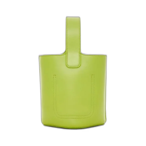 Mini Pebble bucket in mellow calfskin