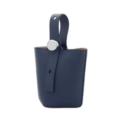 Mini Pebble bucket in mellow calfskin