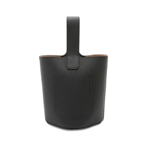 Mini Pebble Bucket bag in soft grained calfskin