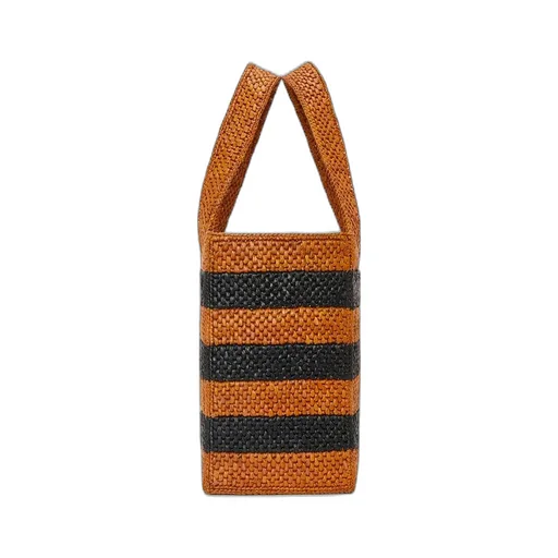 Medium LOEWE Font tote in raffia