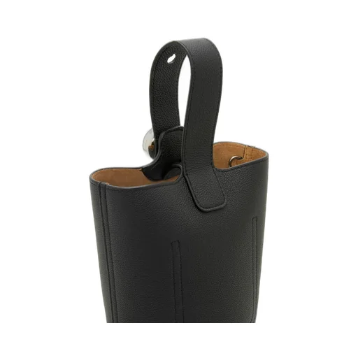 Mini Pebble Bucket bag in soft grained calfskin